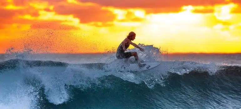 a person enjoying watersports - one of the best yhings to do in Golden Beach this summer. 