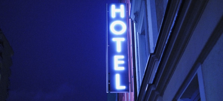 hotel sign