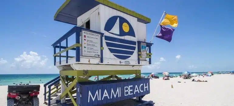 Miami Beach - people enjoy the beach as one the best things to do in Miami Beach