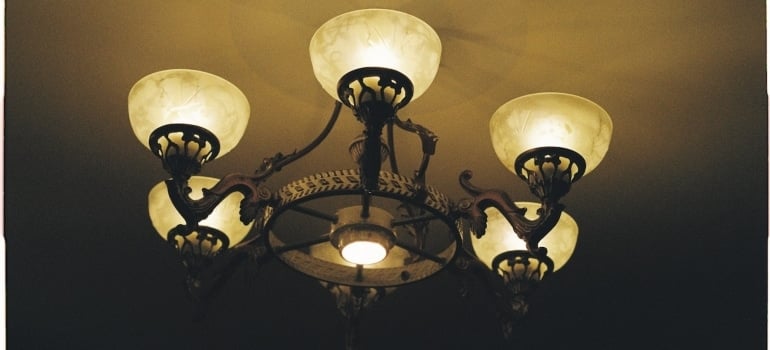 an antique chandelier