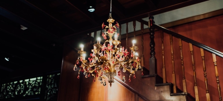 a chandelier 