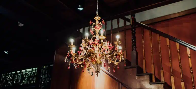 a chandelier 
