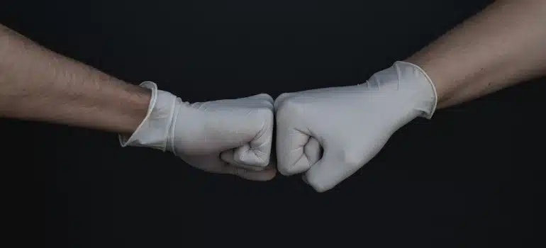 white gloves