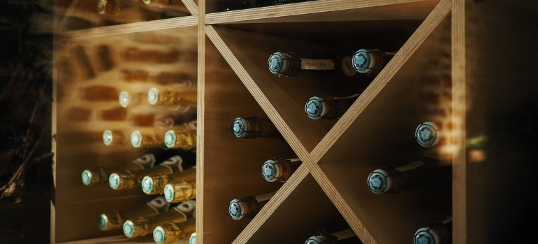a wine collection