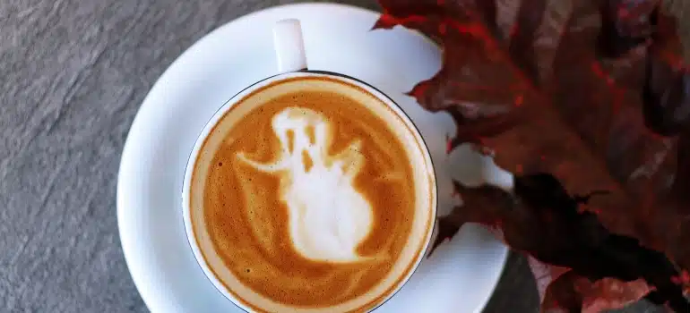 a ghost coffee ornament