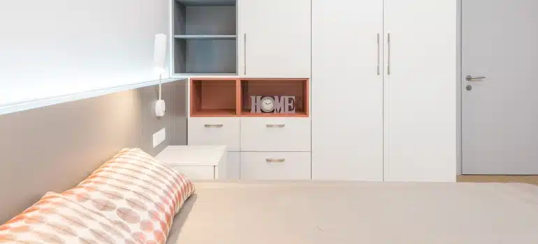 Built in furniture - great way to organize home storage space after moving to Coconut Grove