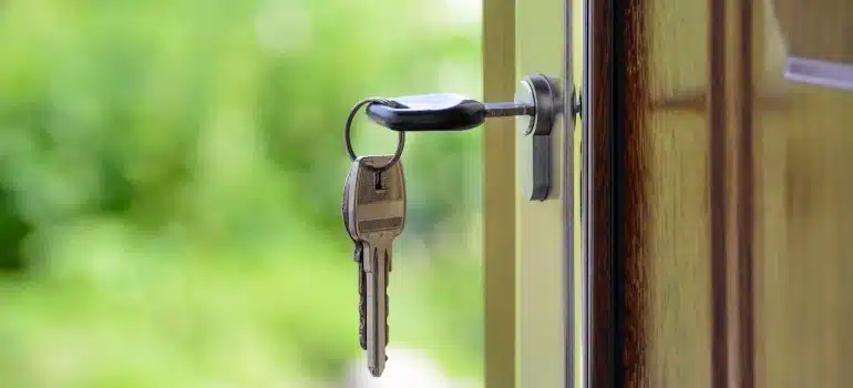 a key in the lock