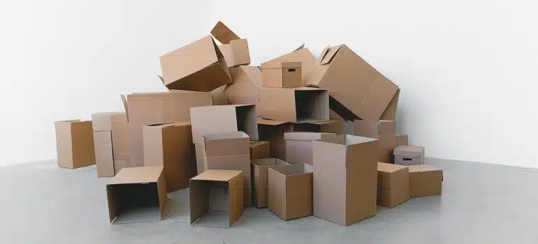a bunch of boxes after the move are reason enough you need junk removal services