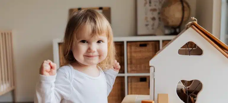 a child in a playroom