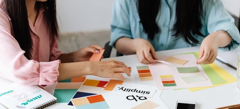 women about to choose the color scheme for your Fort Lauderdale home interior