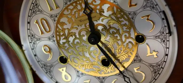 an antique clock