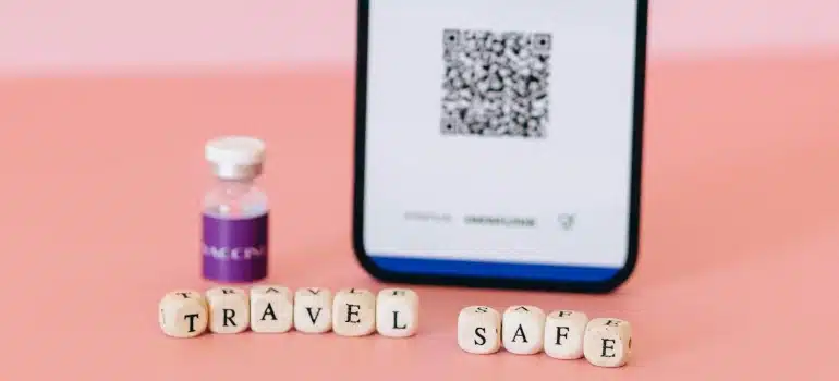 travel safe and QR code