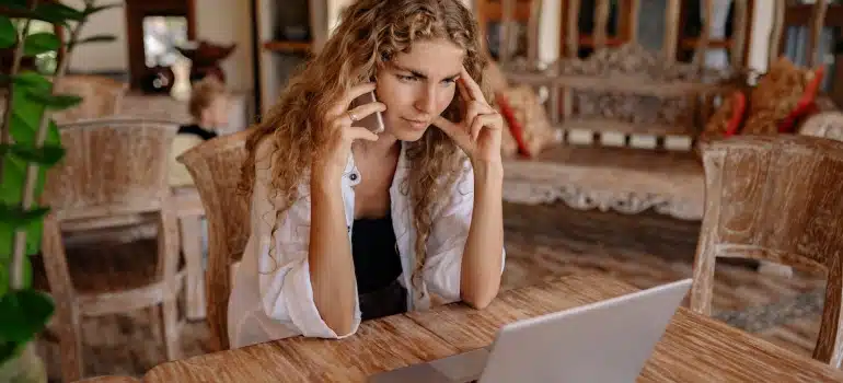 a woman making a phone call