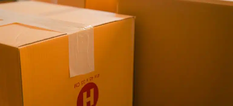 cardboard boxes