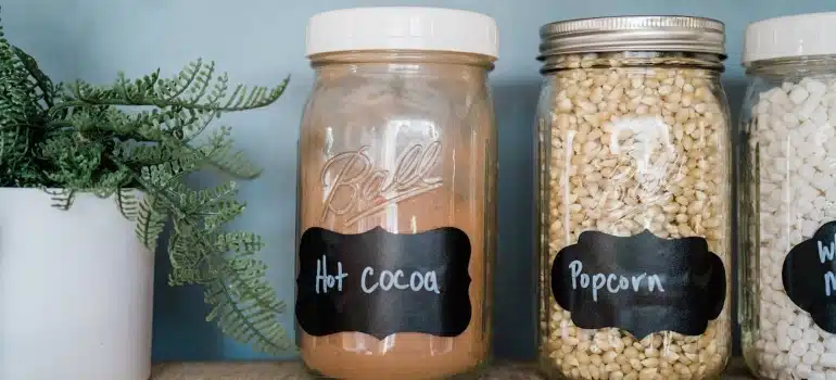 labeled jars