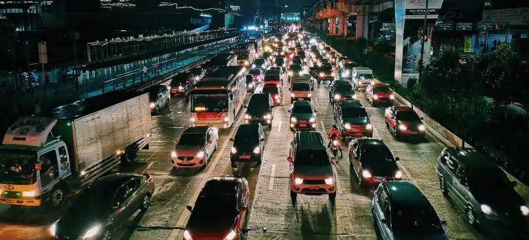 busy road