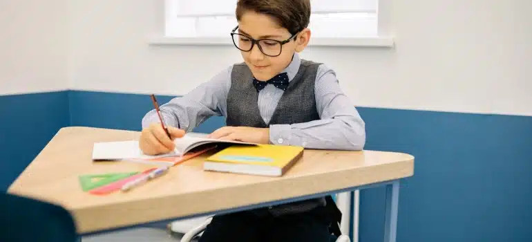 a child at school
