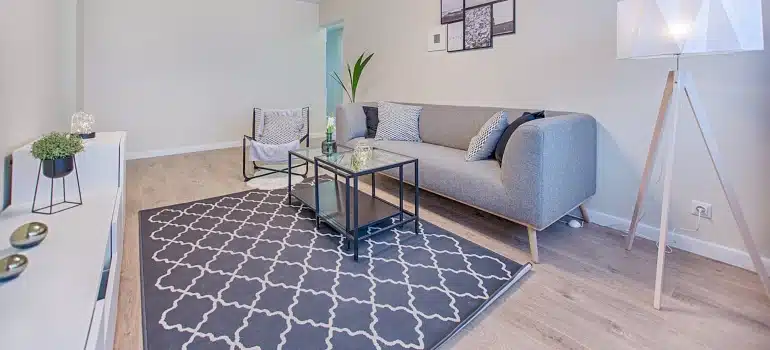 neat living room