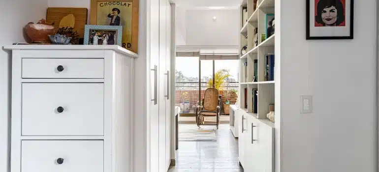 built-in furniture - suitable for designing a welcoming entryway