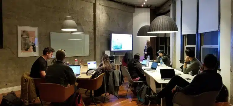 people in an office 