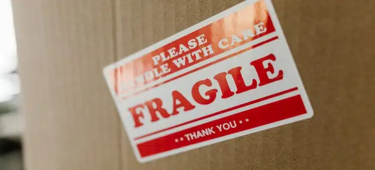 a box labeled 'fragile'