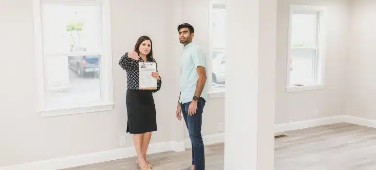 a man inspecting a home before renting in Miami 