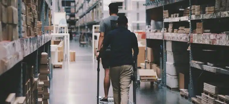 a man in storage