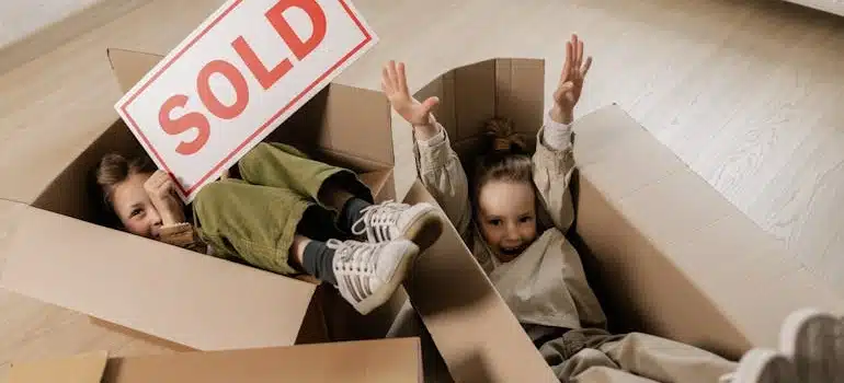 kids in boxes