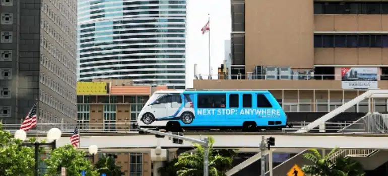 people using public transportation as a way of coping with Miami cost of living