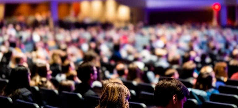 people sitting in the cinema