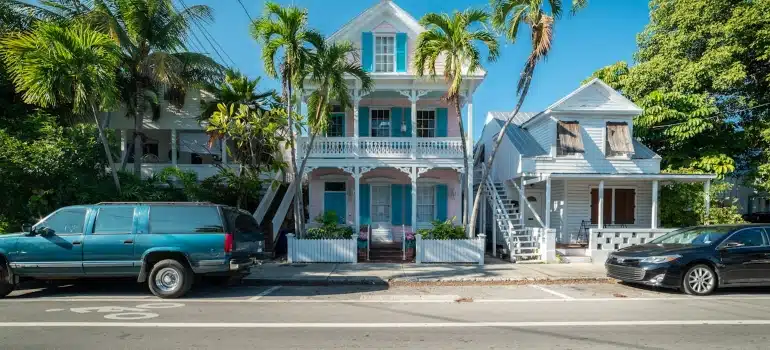 various houses in a Florida neighborhood 