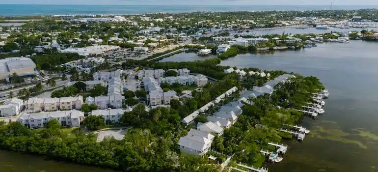 Aerial Photography of City Buildings in Key West