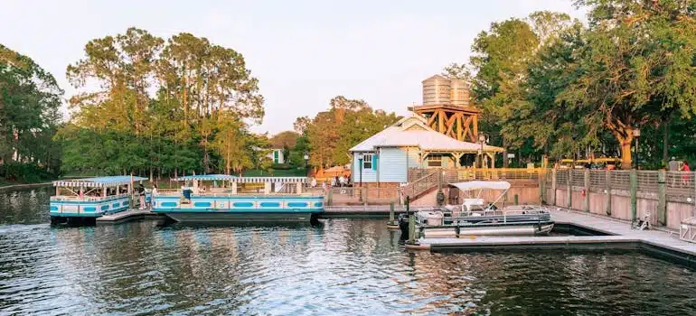 Scenic View of Boats at Port Orleans Riverside in Orlando