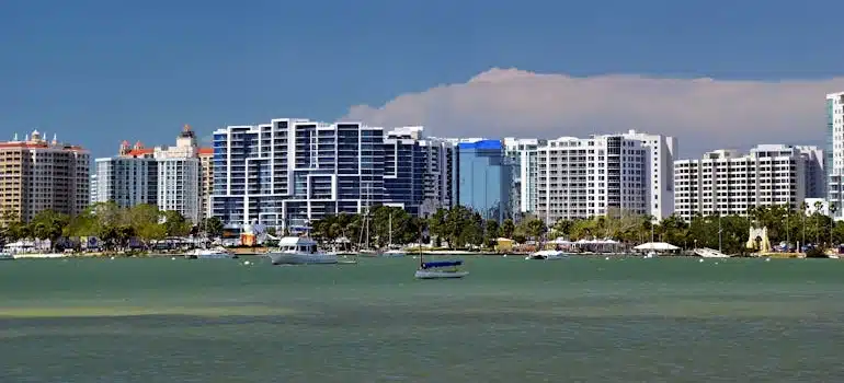 Sarasota Florida Skyline with Waterfront View